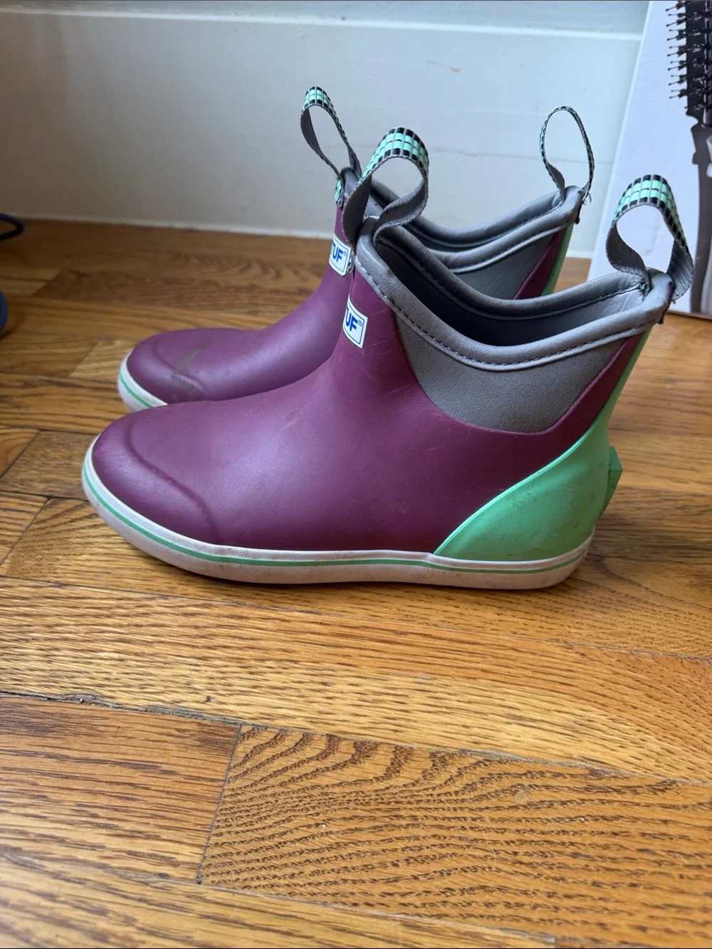 XTRATUF Women's Pink & Mint Low-Cut Rain Boot